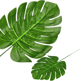 Sztuczna monstera liście 6 szt. dekoracja roślinna zielona