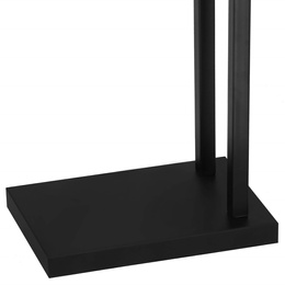 Wieszak łazienkowy na ręczniki stojak 2-ramienny czarny