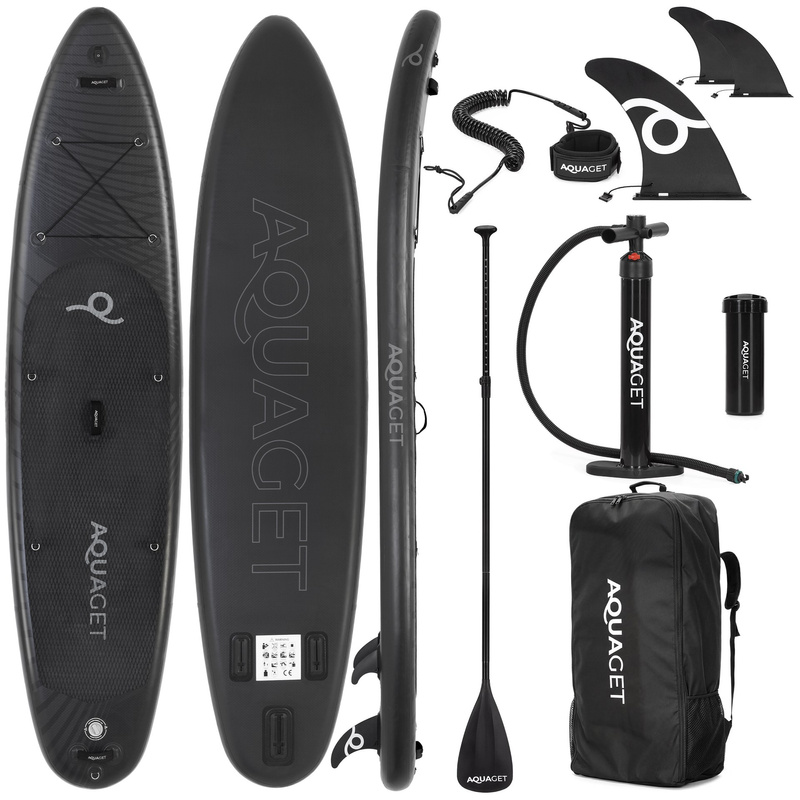 Deska pompowana do pływania SUP 350 cm paddleboard komplet z wiosłem i wyposażeniem