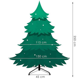 Choinka sztuczna premium 250 cm sosna naturalna