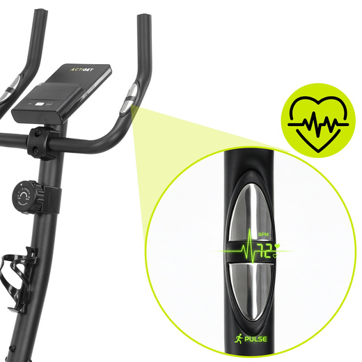 Rower stacjonarny, magnetyczny 8 poziomów oporu, rowerek treningowy z czujnikiem tętna