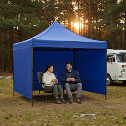 Namiot handlowy, ogrodowy 300x300 cm pawilon targowy, granatowy