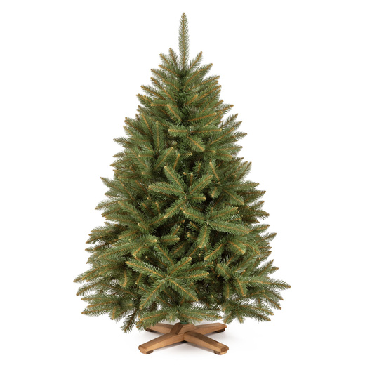 Choinka sztuczna 120 cm Premium Royal Trees świerk kaukaski jak żywy z drewnianym stojakiem