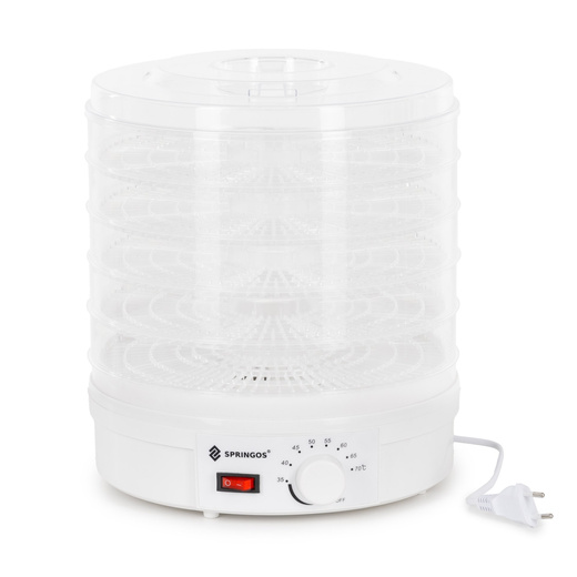 Suszarka do żywności, spożywcza do grzybów, ziół 5‑poziomowa 15 L 350 W z regulacją temperatury