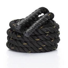 Lina treningowa do crossfit 9 m Battle Rope Power do ćwiczeń siłowych czarna