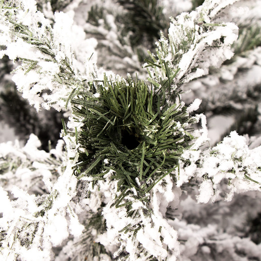 Choinka sztuczna premium 220 cm świerk ośnieżony drzewko bożonarodzeniowe