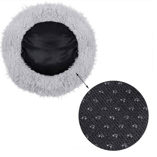 Legowisko dla kota 120cm, pluszowe posłanie szary