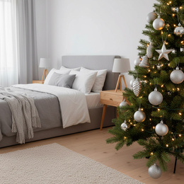 Bombki choinkowe 100 szt. zestaw dekoracji świątecznych zawieszki nietłukące srebrne