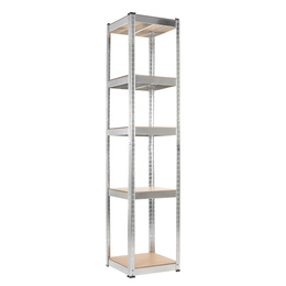 Regał magazynowy 180x40x40 cm 5-poziomowy do garażu, przechowywania 500 kg