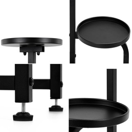 Kwietnik metalowy 115 cm stojak na kwiaty z 4 półkami loft wielopoziomowy nowoczesny