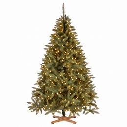 Choinka sztuczna 220 cm Premium Royal Trees świerk kaukaski z drewnianym stojakiem