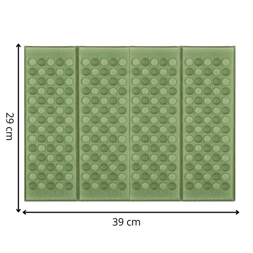 Mata piankowa do siedzenia 39 x 29 x 1 cm karimata składana mata piknikowa zielona