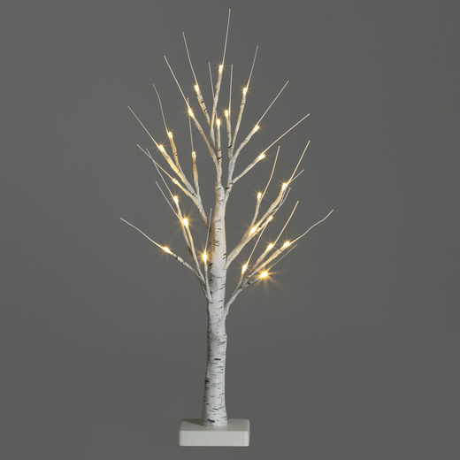 Świecące drzewko 60 cm brzoza 25 Led drzewko świąteczne dekoracja ozdoba świetlna