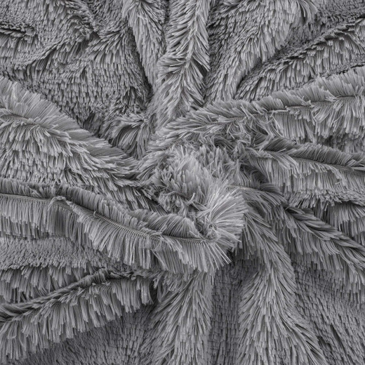 Narzuta na łóżko, pled 160x200 cm dwustronny koc na kanapę szary