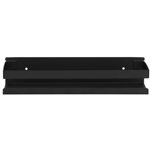 Półki łazienkowe pod prysznic 2 szt. 30x10 cm ze stali nierdzewnej czarne