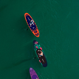 Deska SUP 350 cm pompowana do pływania na stojąco paddleboard z zestawem akcesoriów