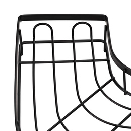 Półka łazienkowa, pod prysznic, wisząca zestaw 2 szt. narożna czarna