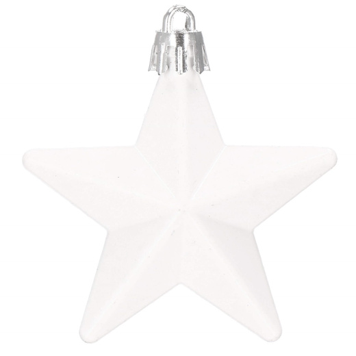 Bombki choinkowe 105 szt. ozdoby świąteczne zestaw biały, czerwony