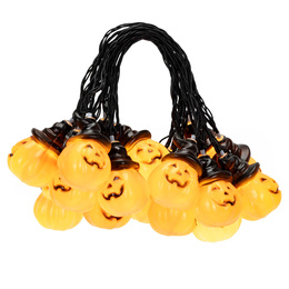 Lampki na Halloween dynie 5 m girlanda łańcuch świetlny na baterie 20 LED świecąca ozdoba