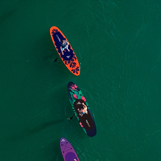 Deska SUP 350 cm pompowana do pływania na stojąco paddleboard z zestawem akcesoriów