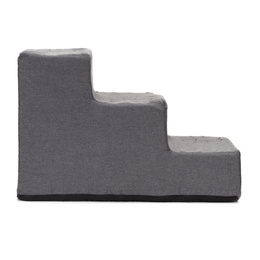 Schodki dla psa 30 cm podest, rampa 3 stopniowa, ciemnoszara