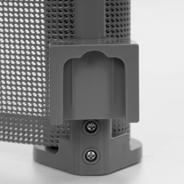 Bramka zabezpieczająca na schody 80 cm zwijana roleta do drzwi barierka ochronna szara