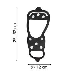 Raczki na buty turystyczne, nakładki kolce rozmiar 41-45 czarne