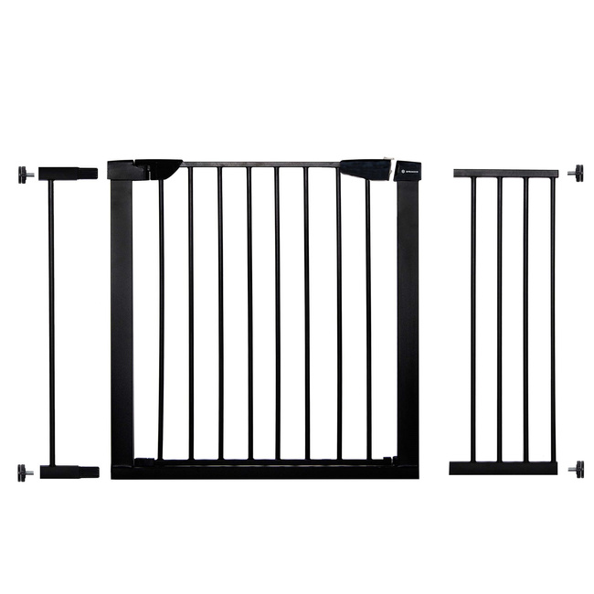 Bramka zabezpieczająca bramka rozporowa 75-117cm czarna