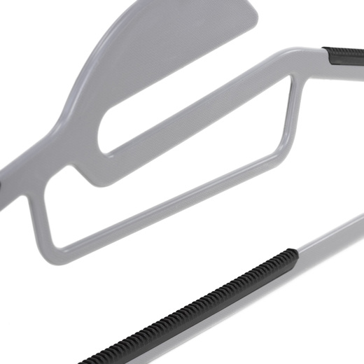 Wieszak plastikowy zestaw 20 szt. antypoślizgowe wieszaki na ubrania szaro-czarny