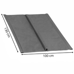 Materiał na siedzisko huśtawki ogrodowej 130 x 100 cm tkanina wodoodporna szara