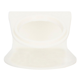 Miska dla psa i kota z antypoślizgową podstawką i uszami biała