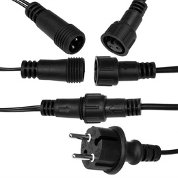 Lampki choinkowe 500 led biały zimny + niebieski flash 31,5 m oświetlenie świąteczne IP44