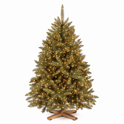 Choinka sztuczna 120 cm Premium Royal Trees świerk kaukaski jak żywy z drewnianym stojakiem