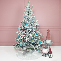 Bańki choinkowe 30 szt. bombki świąteczne zestaw różowy