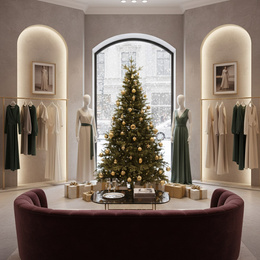 Choinka sztuczna 210 cm świerk himalajski jak żywy PE Royal Trees premium drzewko świąteczne