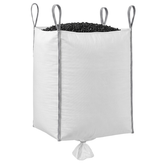 Big Bag worek z lejem 1000 kg mocny na gruz 160x90x90 cm kontener z uchwytami biały