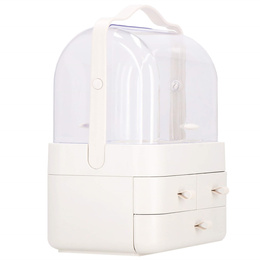 Organizer na kosmetyki 39,5x29,8x20,4cm mleczny pojemnik na biżuterię z przegródkami