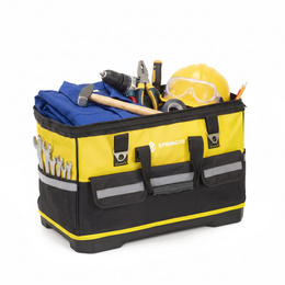 Torba warsztatowa 49x27x35 cm monterska organizer na narzędzia 45L żółto-czarna