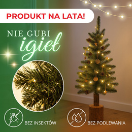 Choinka na pniu 100 cm premium sztuczna jodła zielona mini