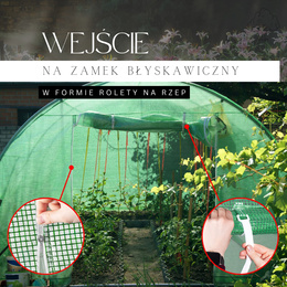 Szklarnia ogrodowa foliowa UV-4 140g/m2 tunel foliak 3x2x2 m zielony