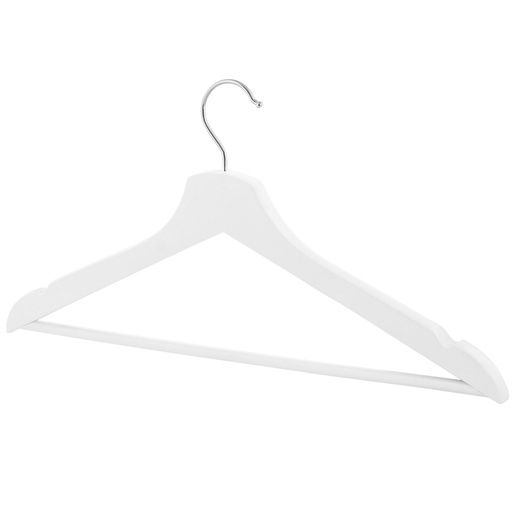 Wieszaki na ubrania drewniane zestaw 30 szt. białe