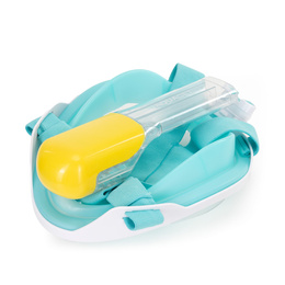 Maska do nurkowania L/XL pełnotwarzowa, z rurką, AntiFog, DryTop do snorkelingu regulowana
