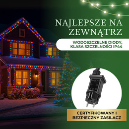 Lampki choinkowe 1000 led multikolor 50m oświetlenie świąteczne IP44