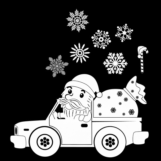 Naklejki świąteczne na okno 21 szt. ozdoby samoprzylepne, białe