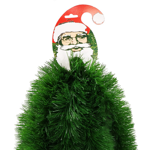 Łańcuch na choinkę 6m zielony, girlanda choinkowa, średnica 10cm