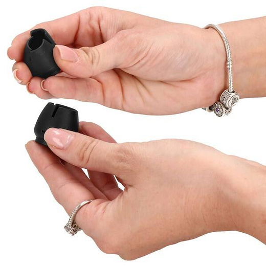 Nakładki na nogi krzesła silikonowe 4 szt. czarne ochraniacze na meble 12-16 mm