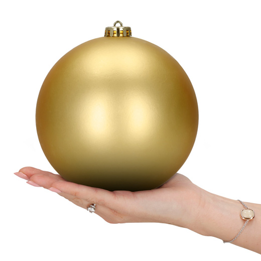 Bombki choinkowe 15 cm 6 szt. zestaw ozdoby świąteczne matowe i geometryczne złote