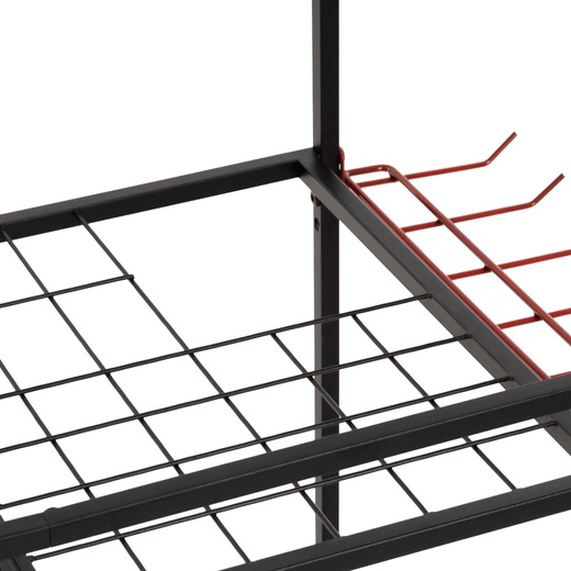 Wózek na narzędzia ogrodowe 96 cm mobilny organizer, 3-poziomy, stojak na sprzęt ogrodniczy
