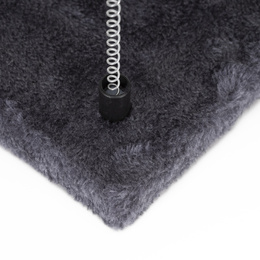 Drapak dla kota, dwa poziomy, legowisko z drabinką i sizalem do drapania, grafitowy