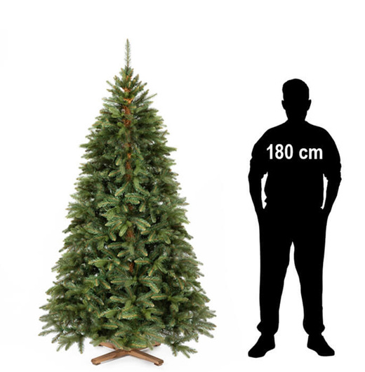 Choinka sztuczna 220 cm Premium Royal Trees świerk syberyjski z drewnianym stojakiem